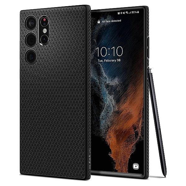Spigen Liquid Air Galaxy S22 Ultra Matte Black