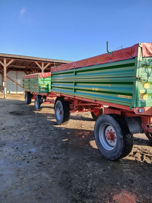 Przyczepa rolnicza D50 1987 po odbudowie