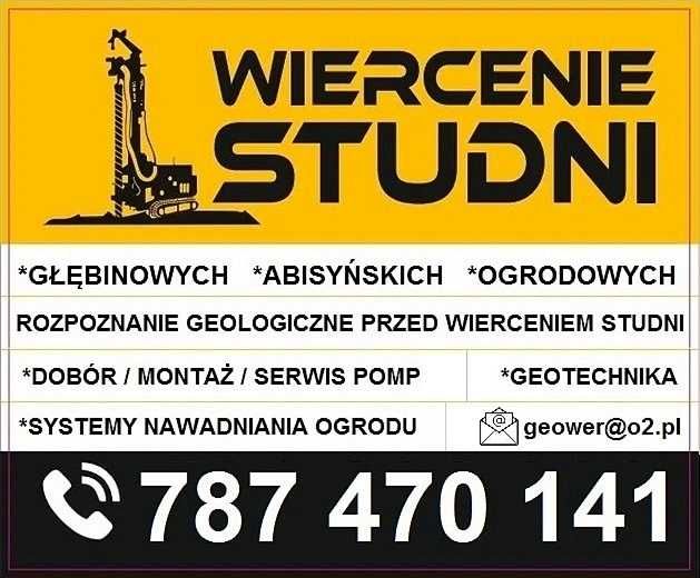 WIERCENIE STUDNI studnie głębinowe metodą na sucho, bez kopania dołków