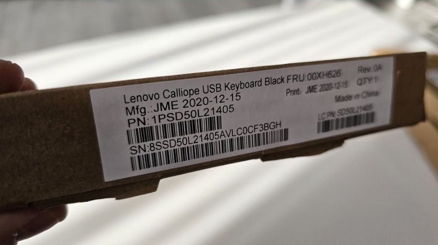 Klawiatura Lenovo slim ebk 536a FRU 00XH626 Nowa !