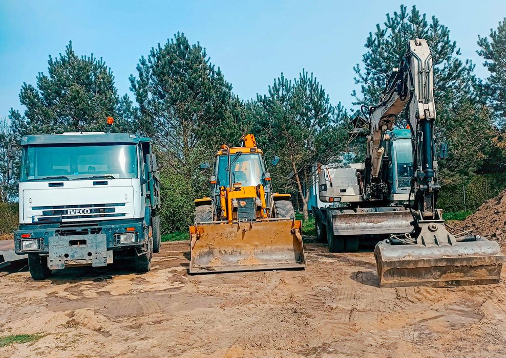 Roboty ziemne- Równanie i niwelacje terenu wykopy, wyburzenia budynków