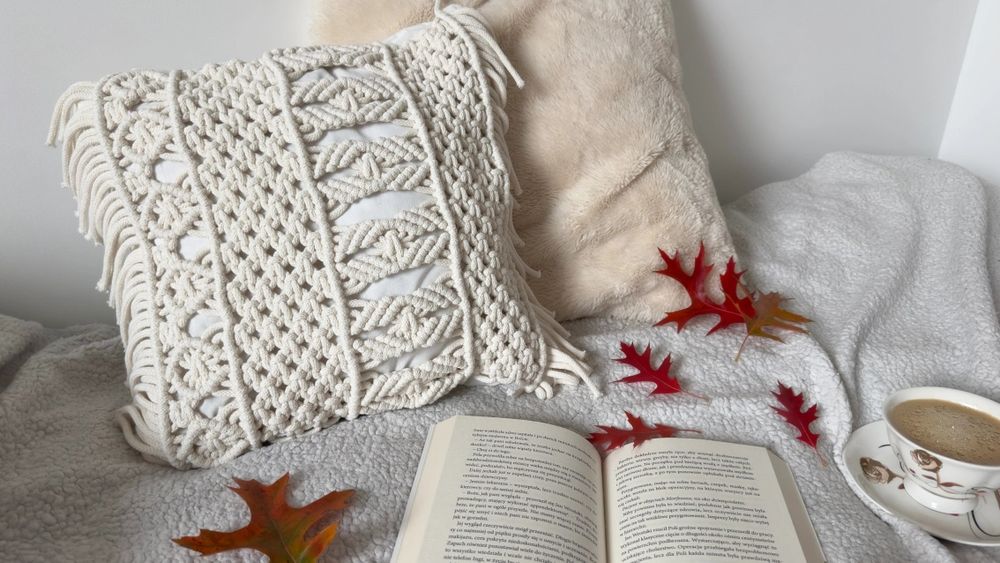 Poduszka Makrama Handmade Styl Boho