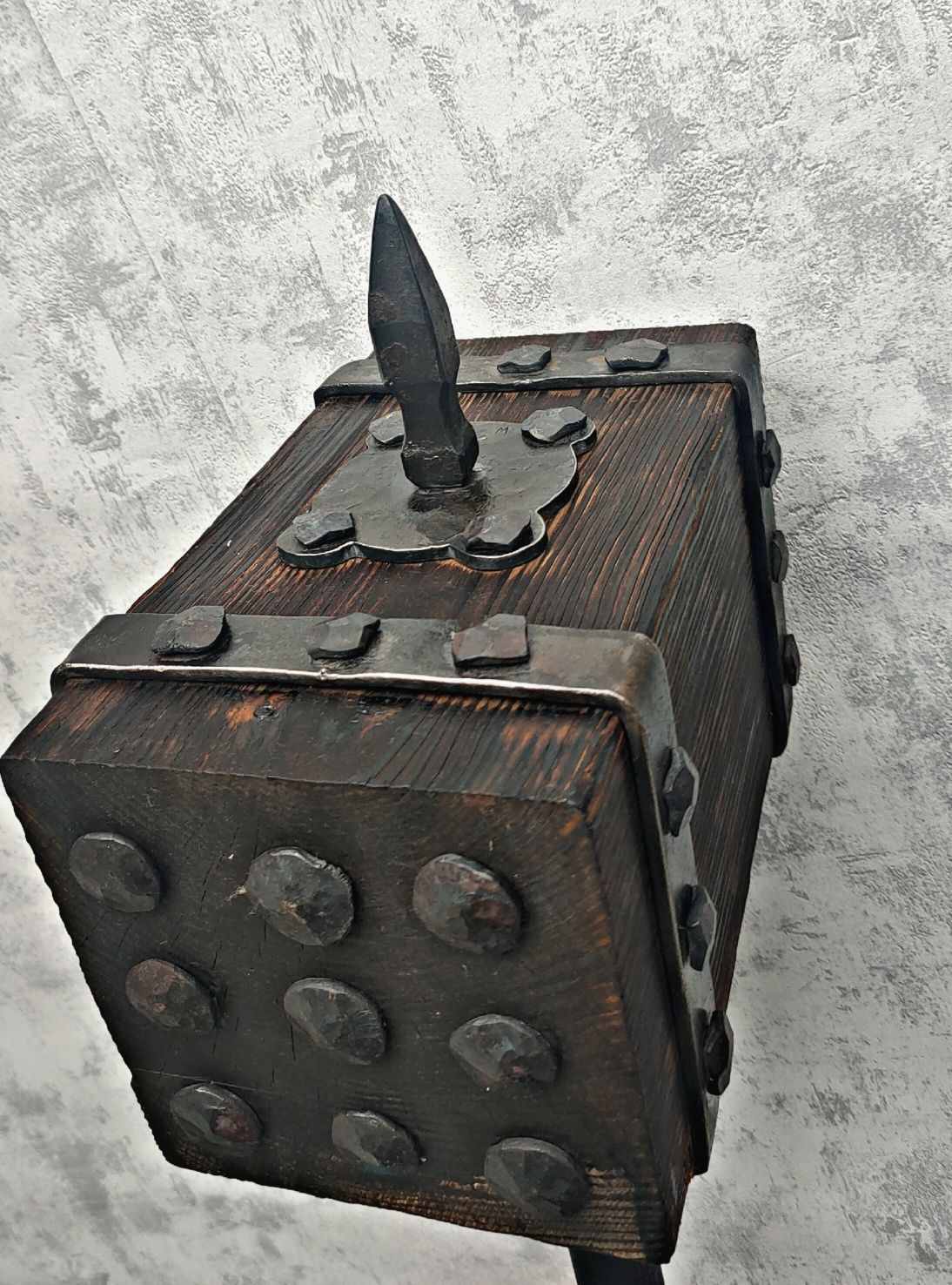 Młot kuty metal+drewno