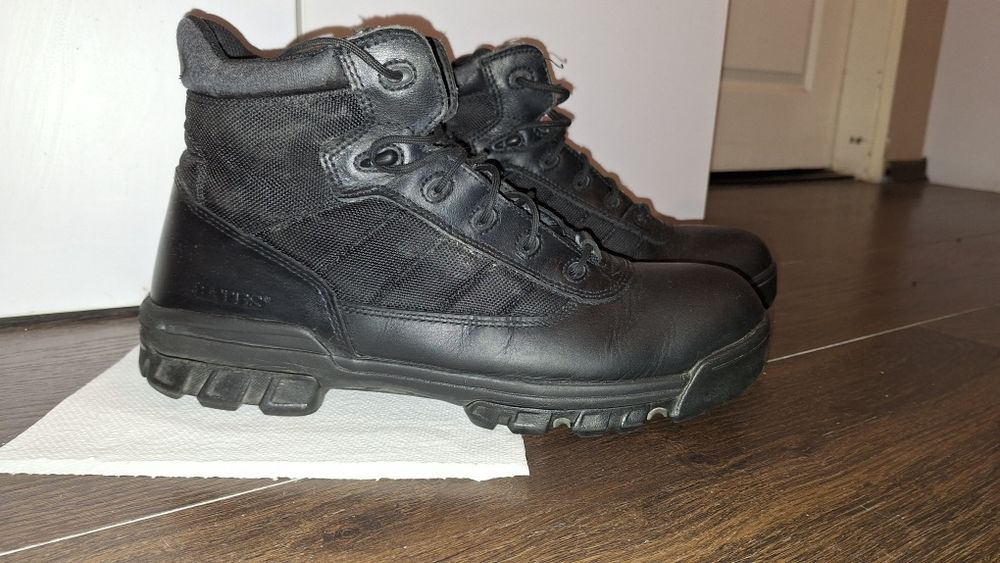 Buty Bates 32,5cm EU47,5/48 Czarne Skóra Antypoślizg.