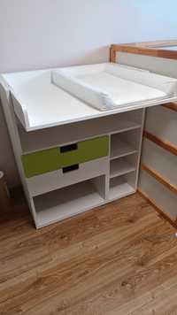 Przewijak biurko 2w1 IKEA SMASTAD + sztywny przewijak IKEA VADRA