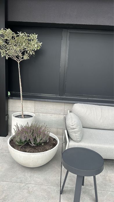 Donica półkula ovola misa betonowa donice betonowe duża osłonka