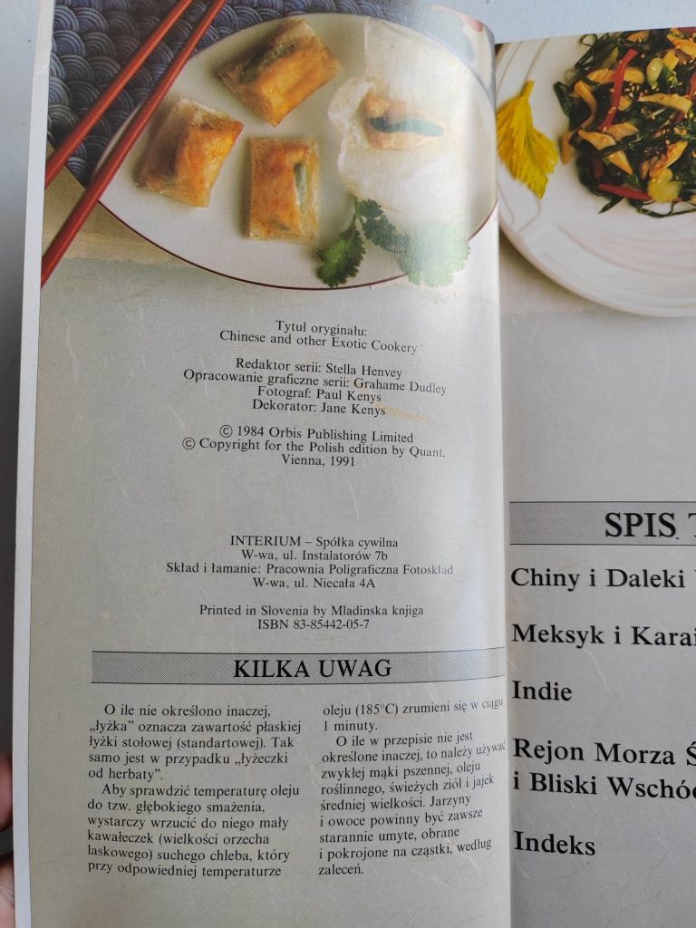Chińszczyzna i inne potrawy egzotyczne 1991