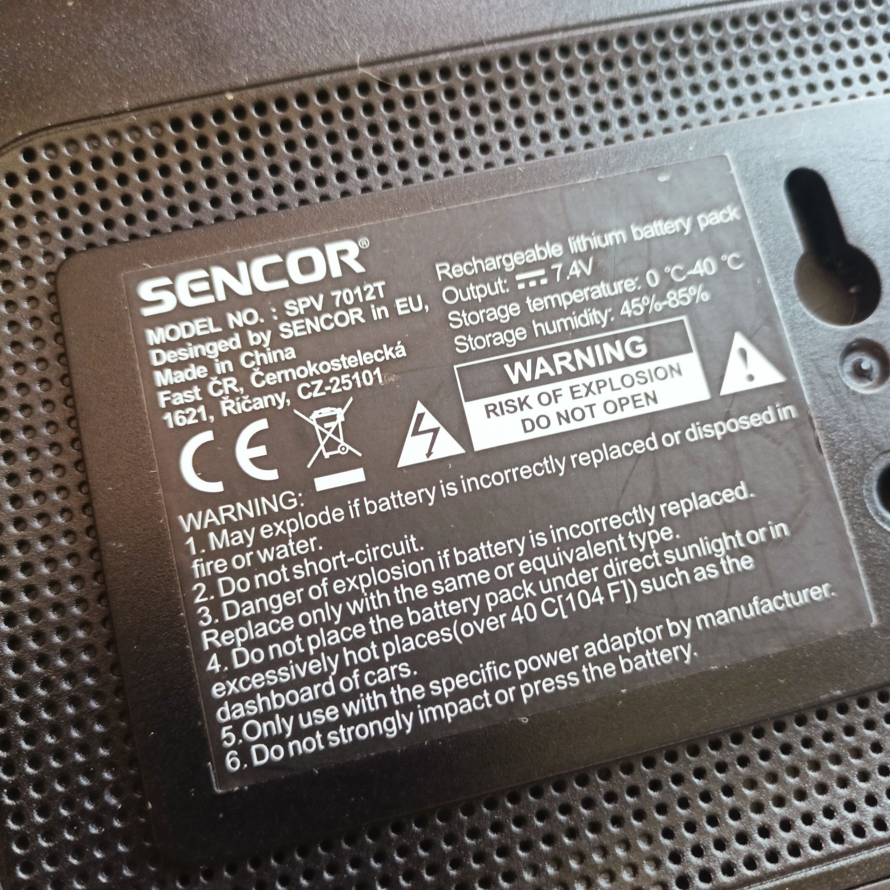 Sencor SPV 7012T. Mini telewizor