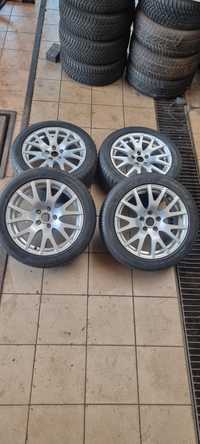 Alufelgi Audi TT 8J z dobrymi letnimi oponami 245/45/R17 5x112 ET50