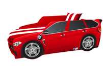 Кровать-машина BMW с матрасом Viorina-Deko Premium P002 80х180 см