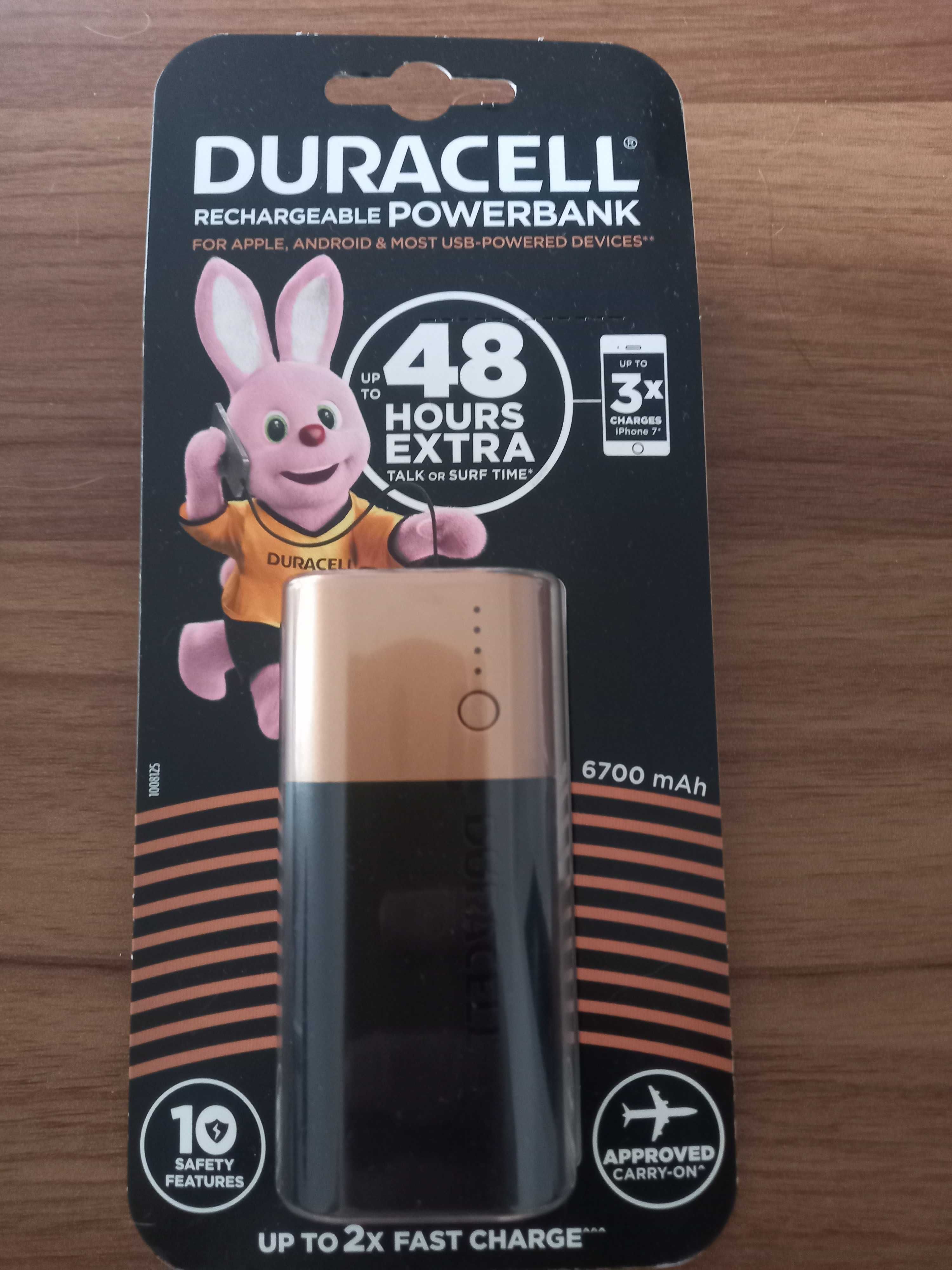 Powerbank duracel 6700 mah