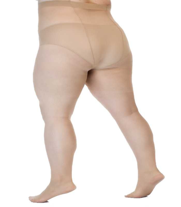 Rajstopy Lida Plus Size , 20den , Jasny beż, 2XXL , biodra do 170cm
