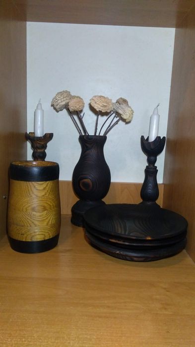 Дерев'яний посуд ручної роботи