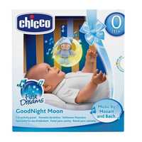 Музикальна іграшк для  дитячого ліжечка Good night Moon ніжно-блакитна