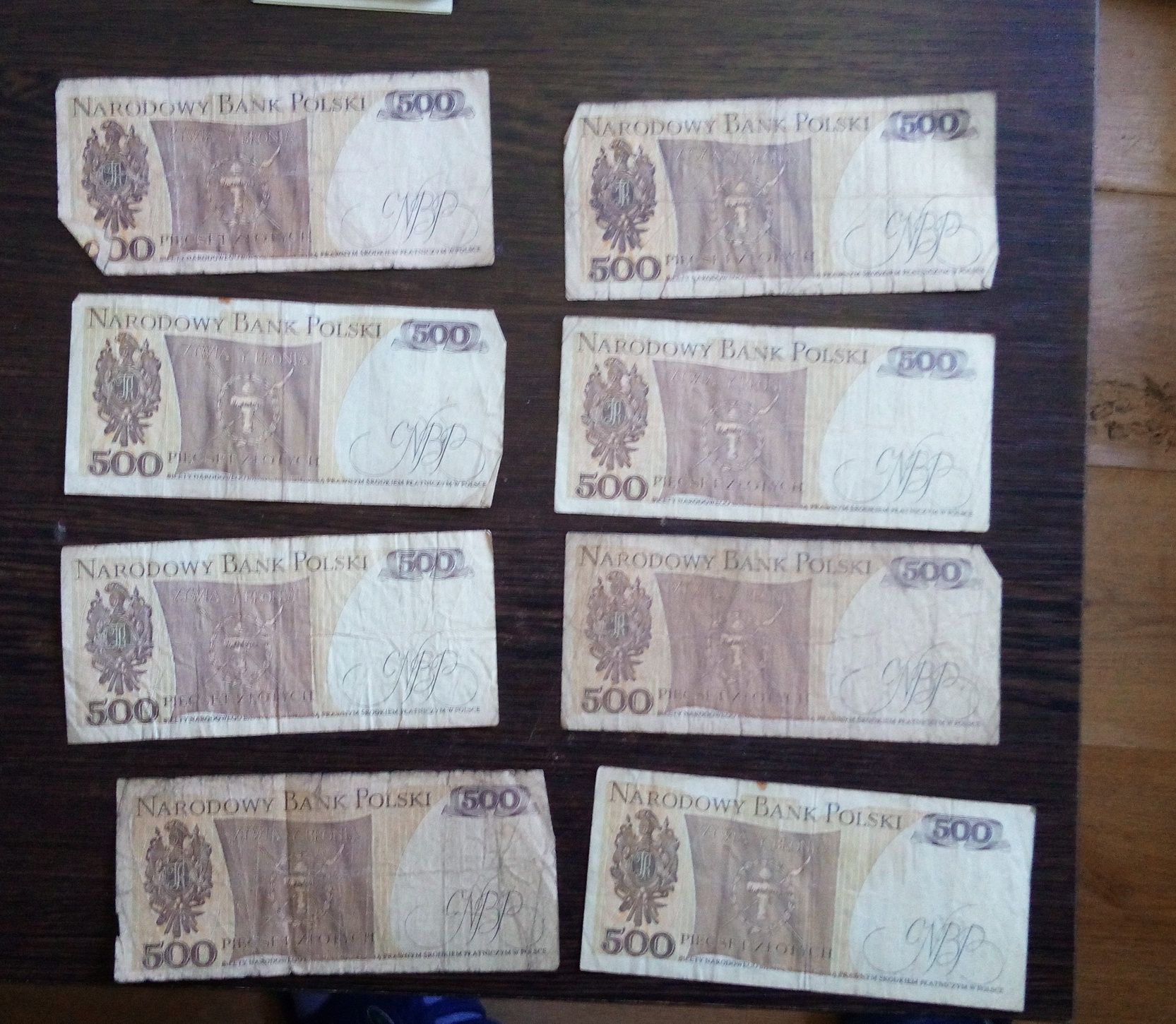 Banknoty 500 złotych z 1982 roku