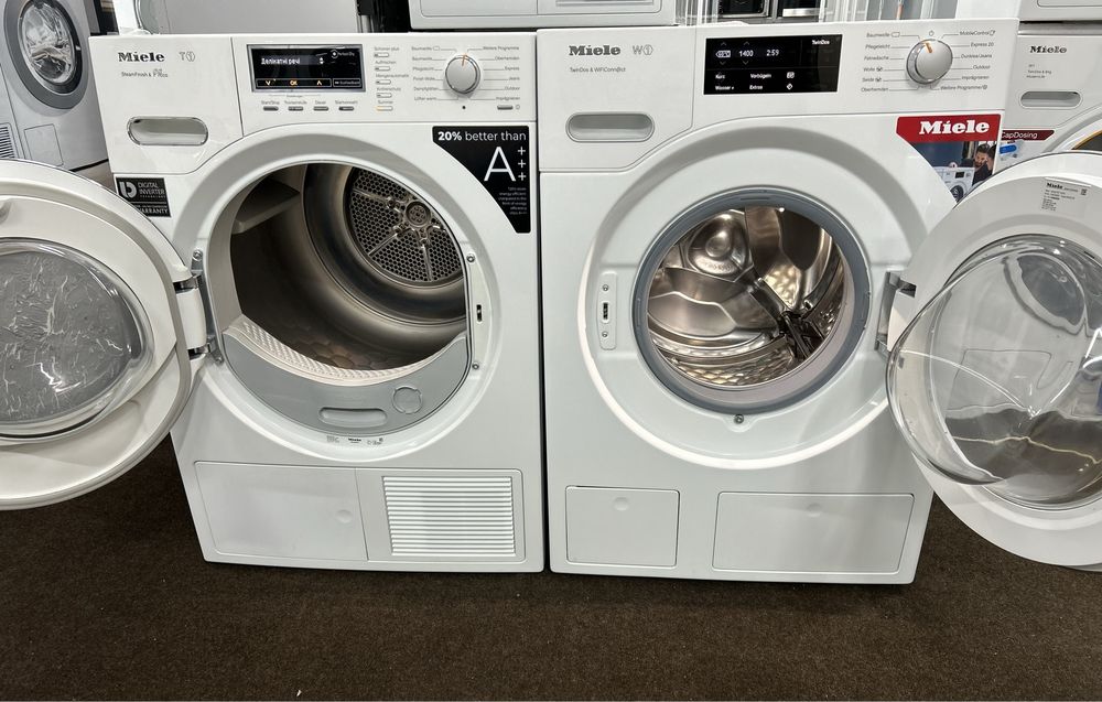 ПРЕМІУМ пральна машина сушильна машина MIELE УКР МЕНЮ ПАР PowerWash2.0