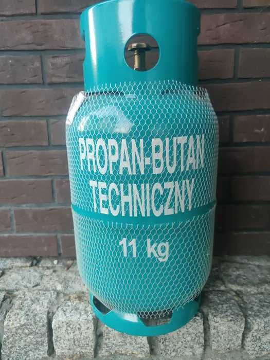 butla gazowa czysty propan 11kg pelna z gazem za plombowana