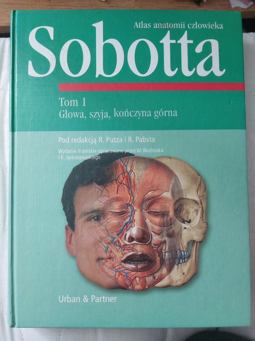 Dwa tomy Anatomii Sobotta