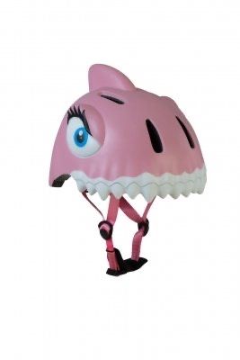 Детский 3D анимированный шлем с фонариком Crazy Safety Розовая акула