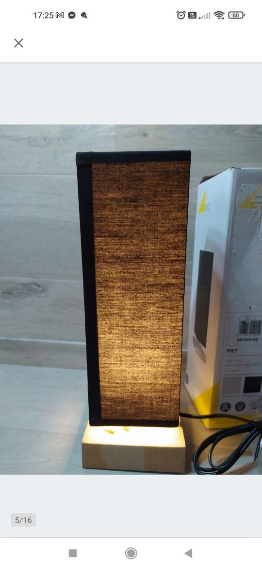 Trio Piet Touch ME Lampa stołowa Czarna 60W

Po zwrocie.

Sprawna.

Ab