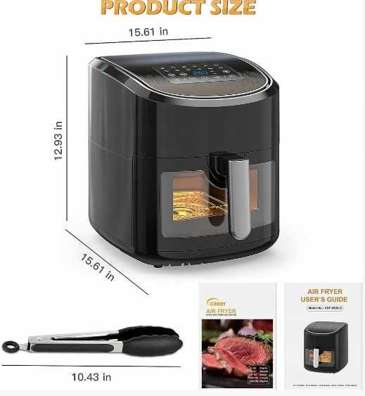 Frytkownica Air Fryer Euary KDF-599D-2 CZARNA 7,5L