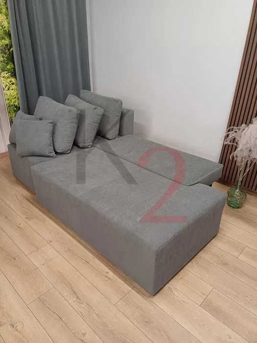 Narożnik Boguś Kanapa Sofa Rogówka Łóżko Pojemnik Bonell USB + GRATIS