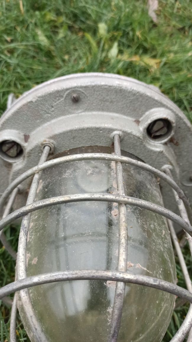 Duża Lampa górnicza PRL