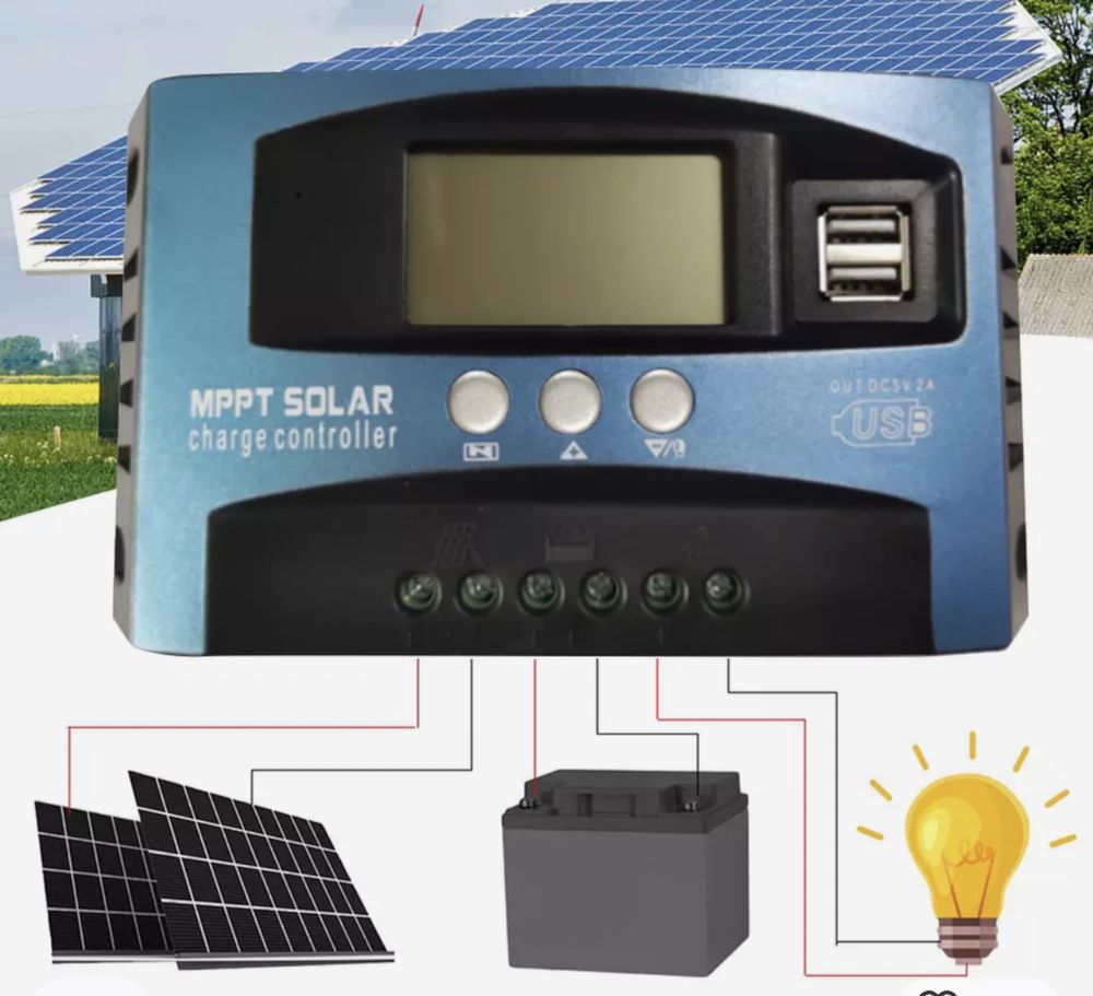 Контролер сонячних панелей MPPT Solar 30a, 40,50,60 і 100а
