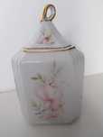 Pote com tampa porcelana