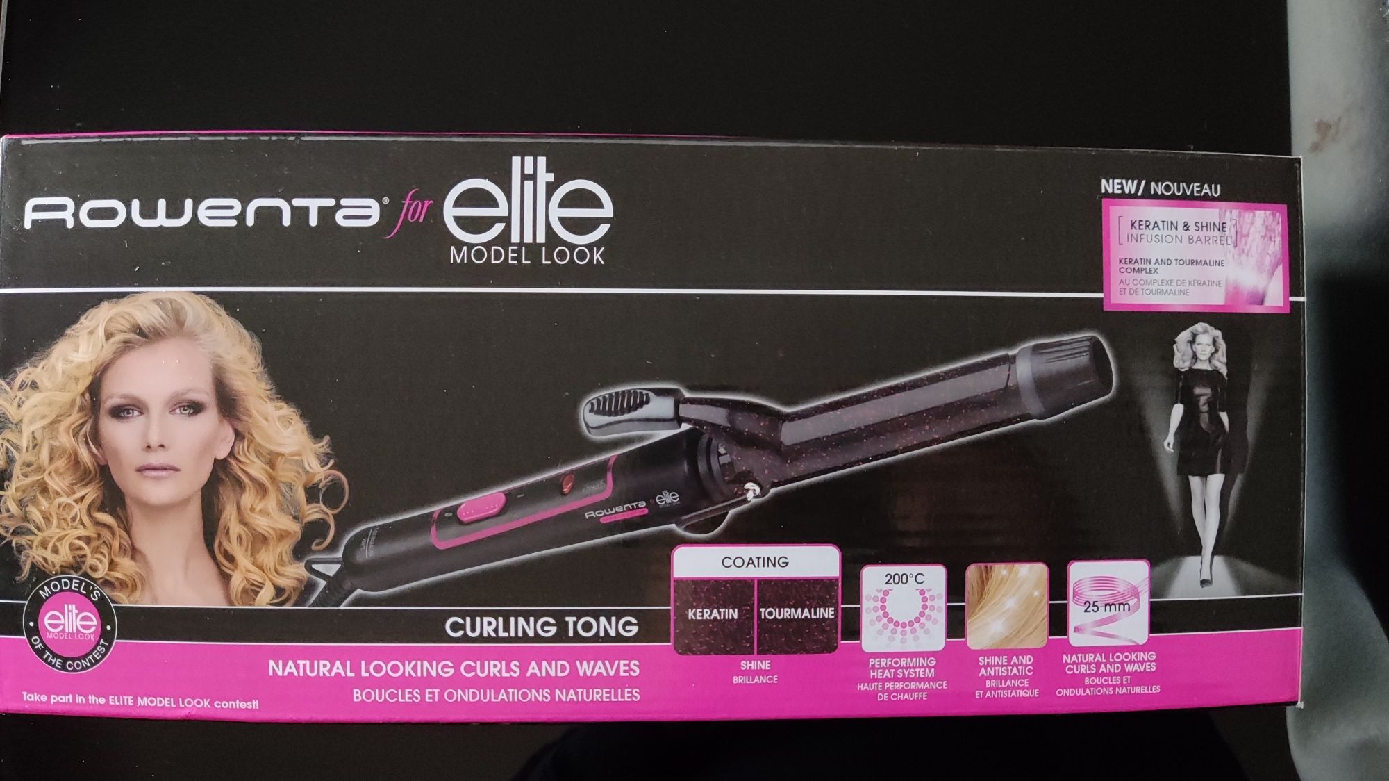 Rowenta Curling Tong máquina de caracóis