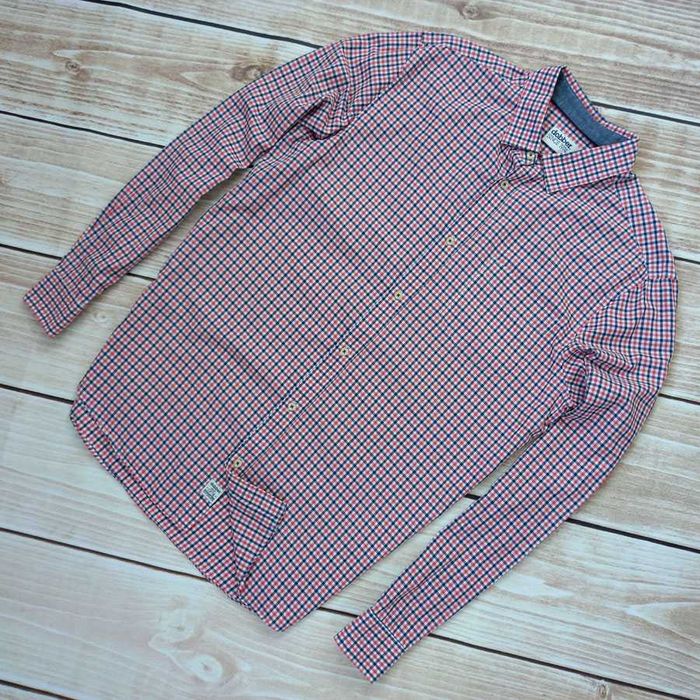 Dobber Modna Koszula Męska w Kratkę Bawełna Rozmiar M Dobber