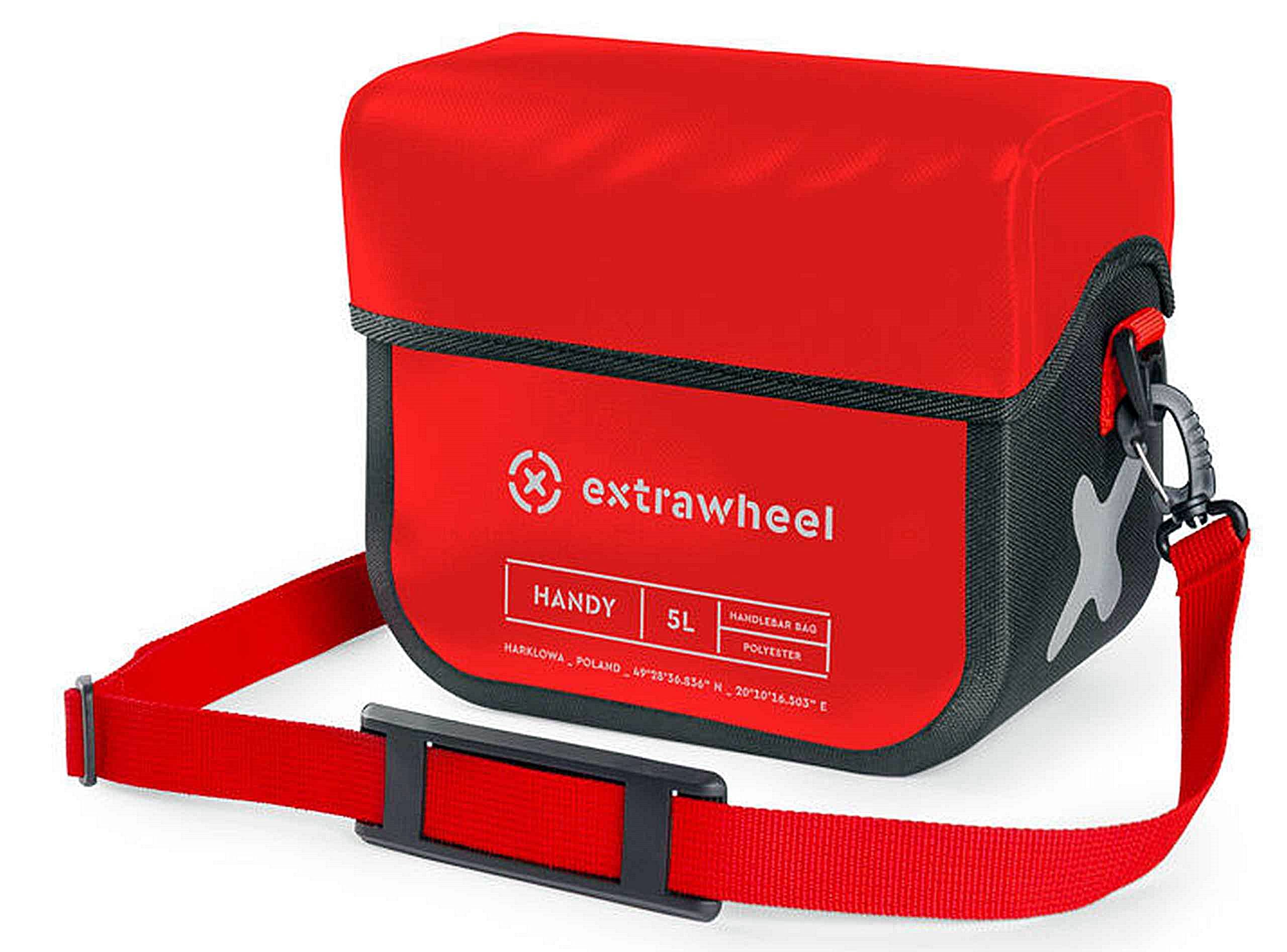 EXTRAWHEEL Polyester Torba Na Kierownicę Pojemność 5L z adaperem