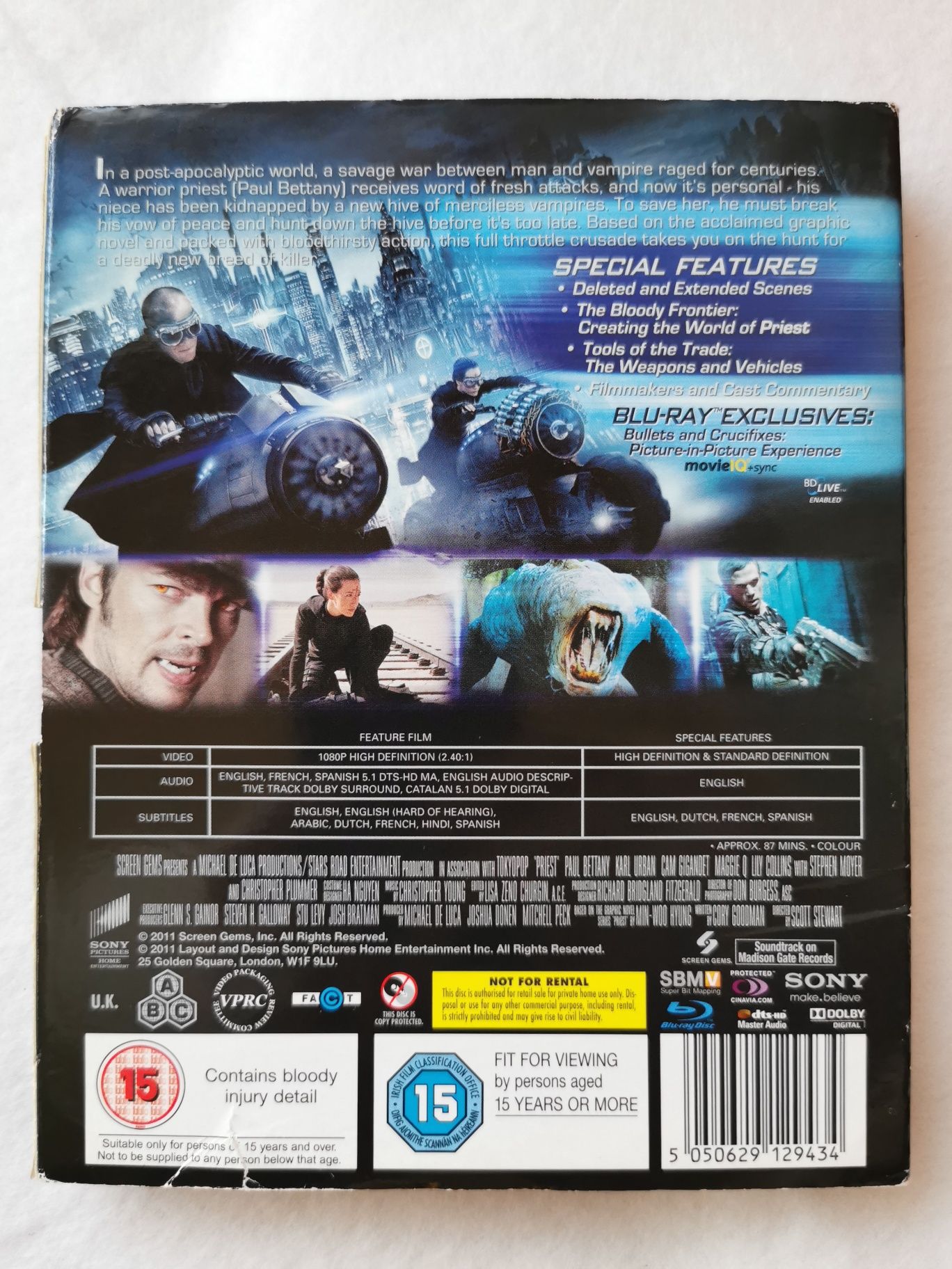Priest (Ksiądz) Blu-ray (En) (2011) Bluray