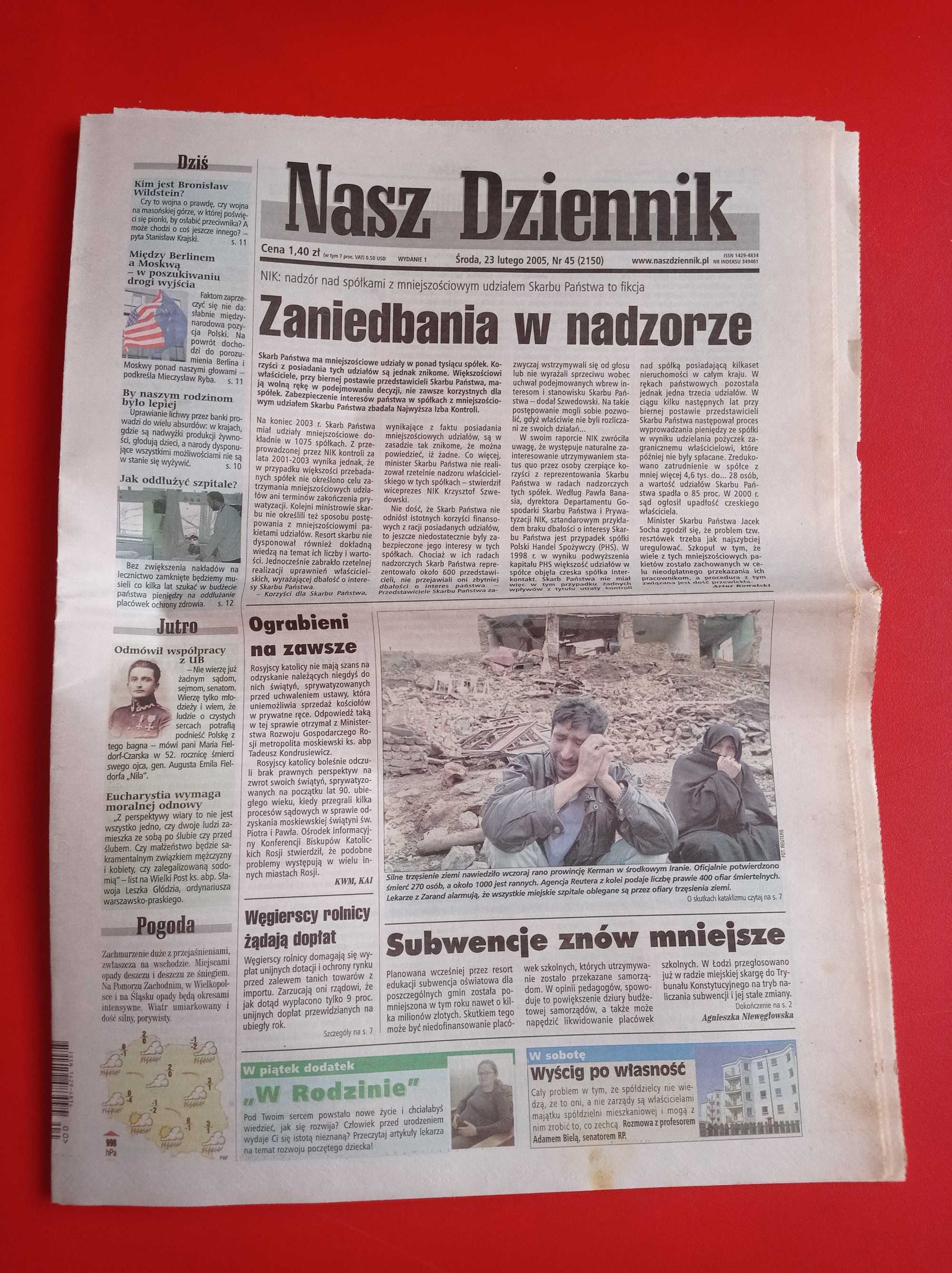 Nasz Dziennik, nr 45/2005, 23 lutego 2005