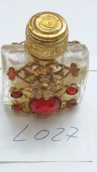m  L027, perfum buteleczka "kamień" antyk starocie art deco vintage