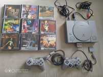 Okazja PlayStation 1 plus gry karta pamięci 2x pad