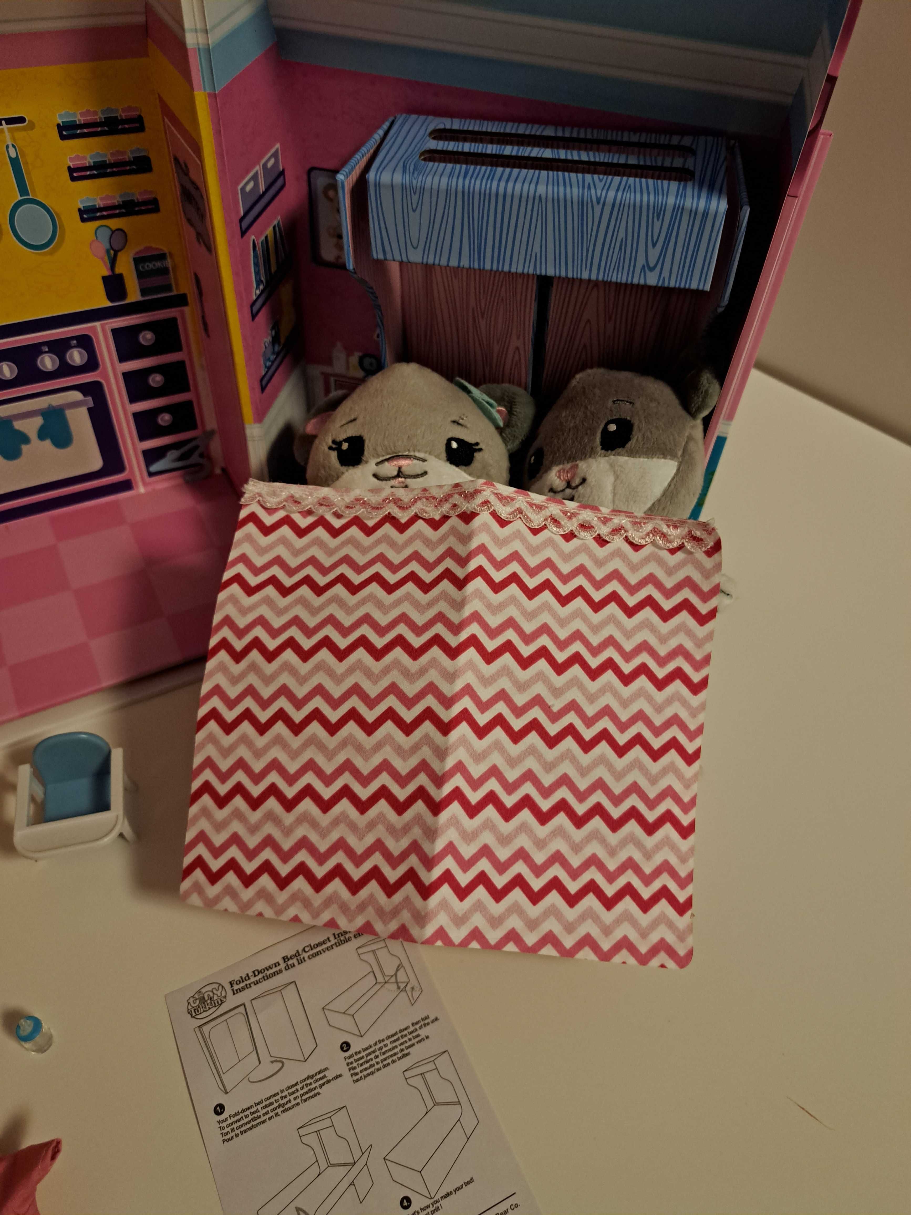 Domek dla lalek Deluxe Tiny Tukkins zestaw z pluszowymi myszkami