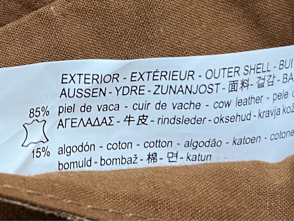 Zara torebka dla dziewczynki skóra zamsz HIT boho camel