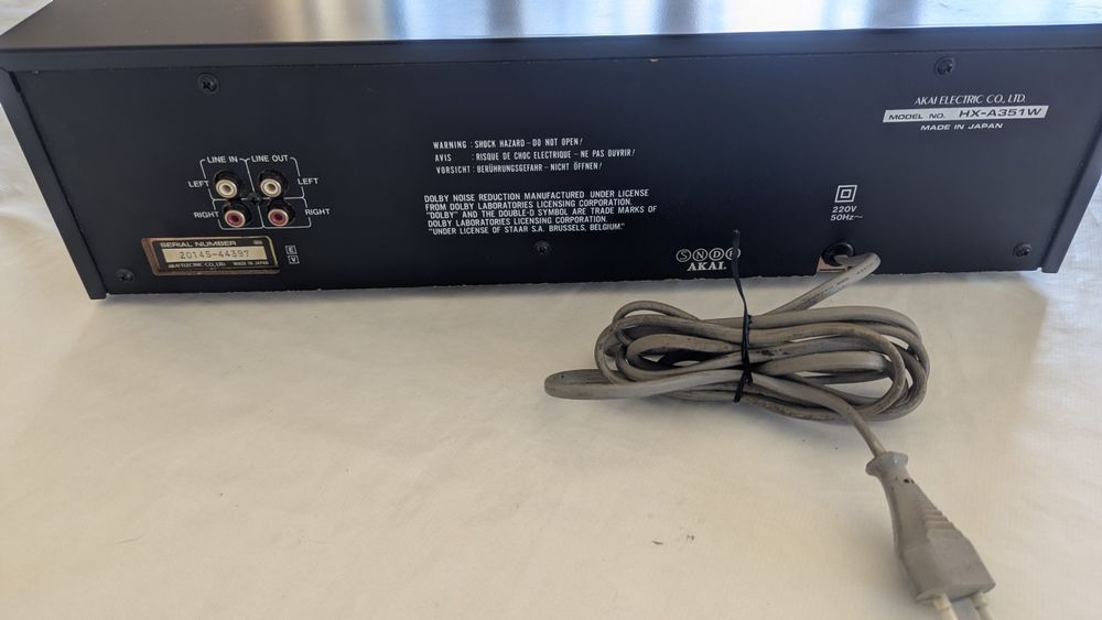 Deck cassetes duplo Akai