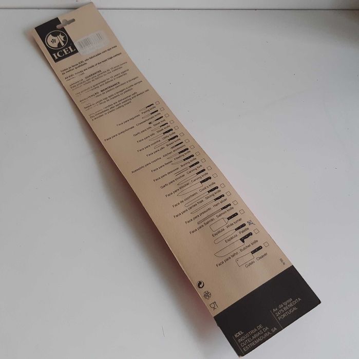 Espátula Lisa de Pasteleiro Pro Nova Embalada ICEL 30cm Aço Inox