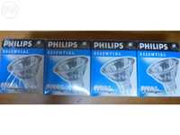 Conjunto 4 lâmpadas halogéneo novas Philips Essential