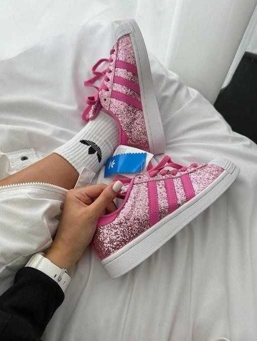 Женские кроссовки Adidas Superstar Barbie Pink 36-40 адидас ТОП Весны
