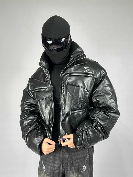 MA-1 бомбер черный дутый куртка курточка пуховик чорний зіпка opium