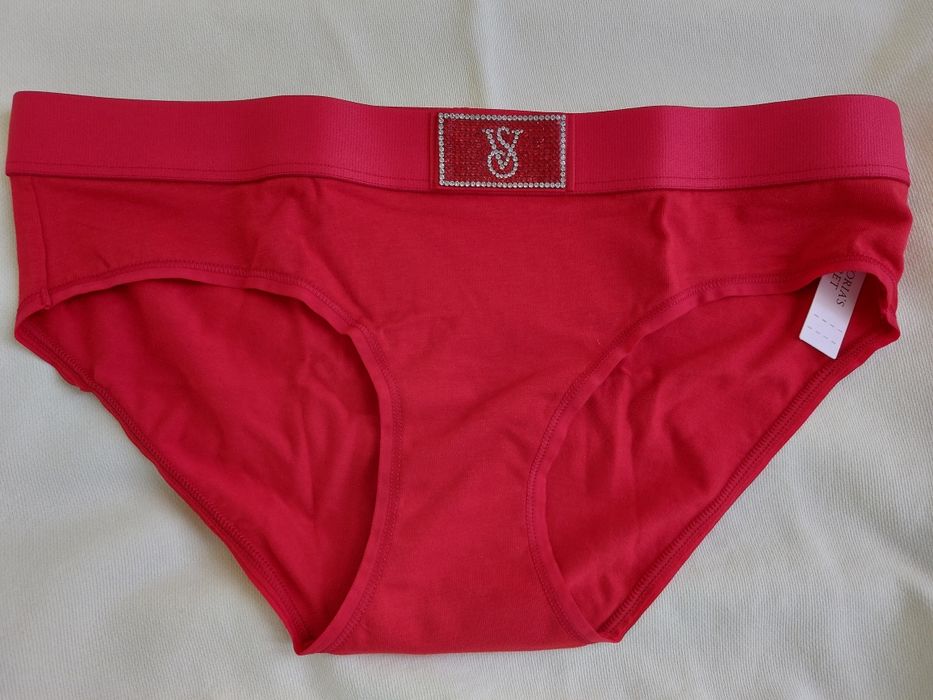 Бавовняні труси камінці трусики з камінням Victoria's Secret розмір S
