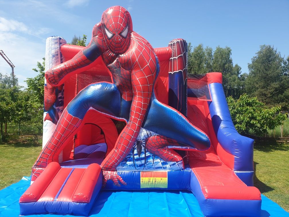 Dmuchaniec Spiderman - wynajem zamków dmuchanych zamek.dmuchany wynaje