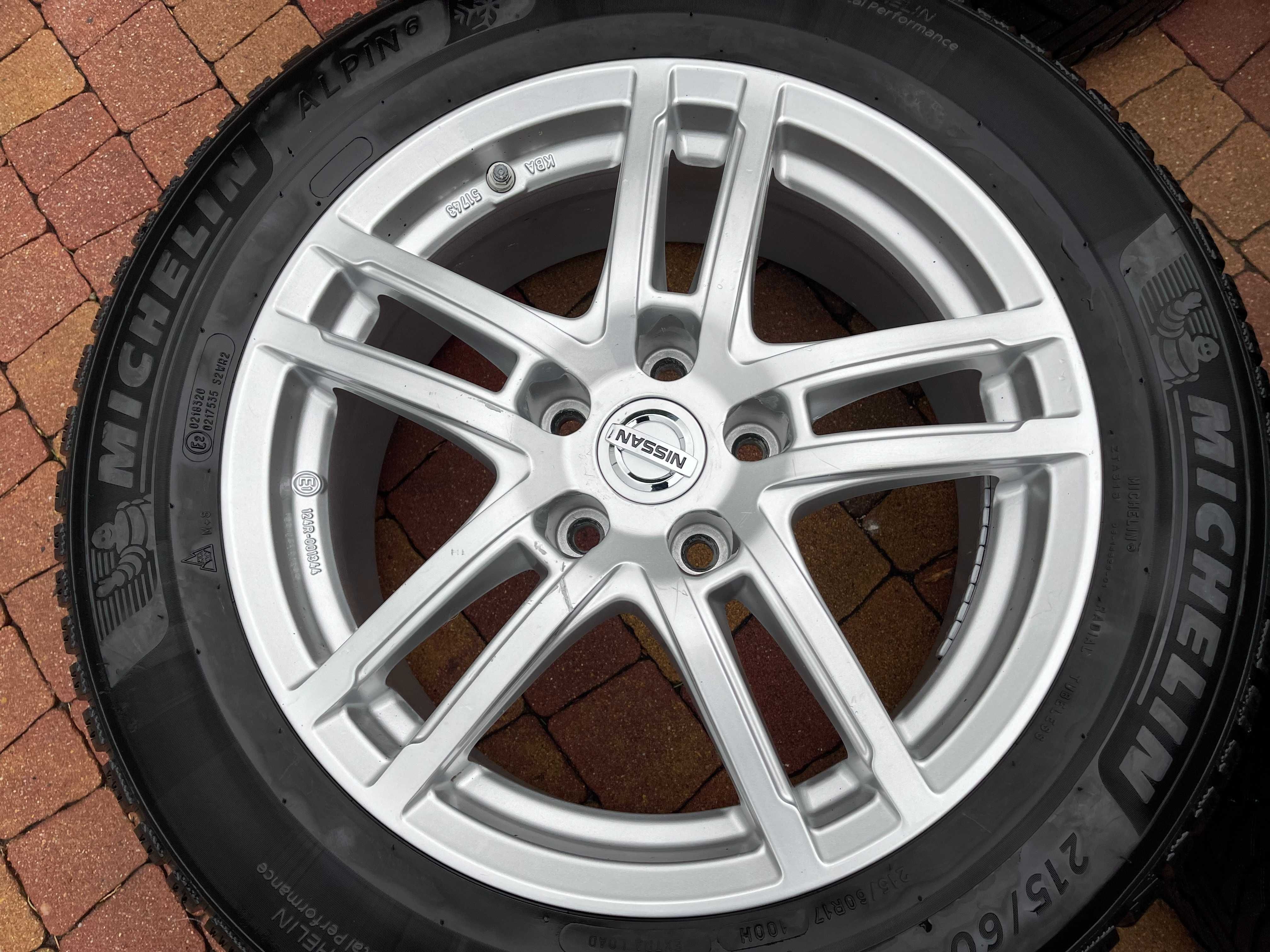 3793. Koła zimowe Nissan Juke Qashqai J10 J11 5x114.3 ET40 215/60/17