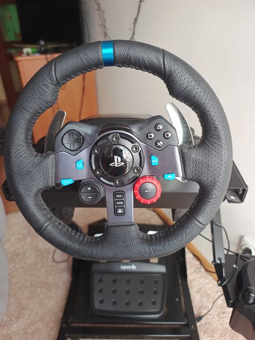 Zestaw Logitech G29 Driving Force + Shifter + Stojak – Stan idealny!