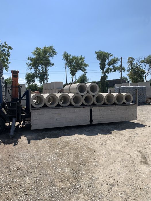 Бетонні жолоби, лотки, бетонні кільця для мостиків, канав, водовідводу