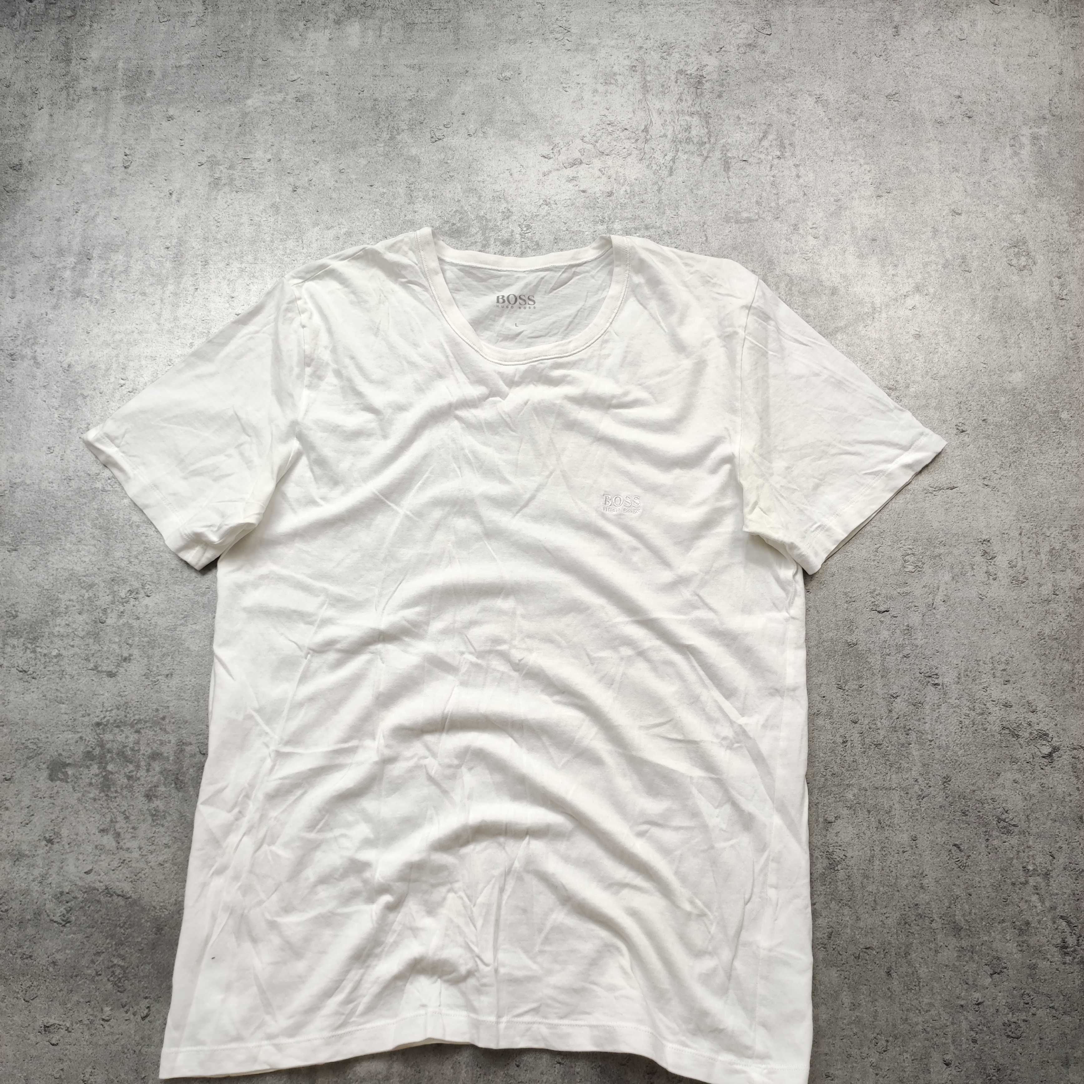 MĘSKA Elegancka PREMIUM Koszulka Basic Czysta Hugo Boss Haft Logo