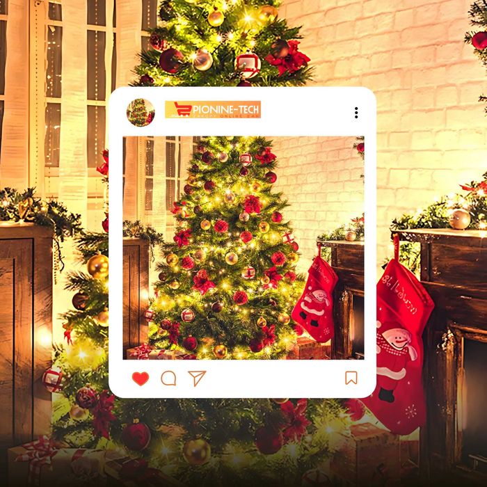 Lampki choinkowe 200 LED białe ciepłe programator światełka 11 m